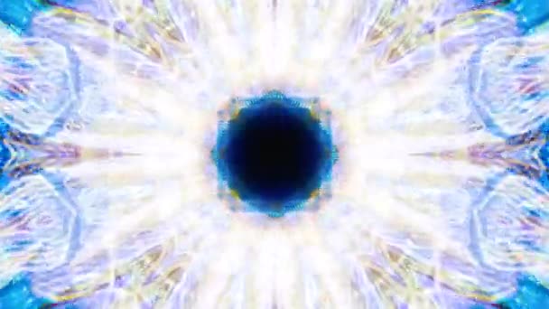 Animerad Mandala För Meditation Och Yoga Med Psykedeliska Kalejdoskop Visuella — Stockvideo