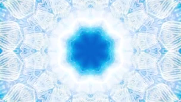 Uma Mandala Animada Para Meditação Ioga Com Visuais Caleidoscópio Psicodélico — Vídeo de Stock