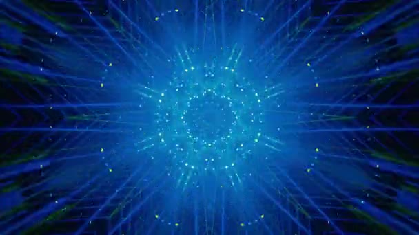 Mandala Animato Meditazione Yoga Con Immagini Caleidoscopiche Psichedeliche Colori Vivaci — Video Stock
