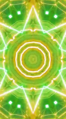 3D Geometrik soyut tünel. Arkaplan Futuristik Tünel döngüsü