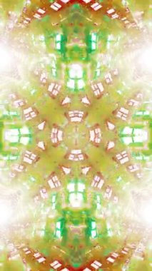 3D Geometrik soyut tünel. Arkaplan Futuristik Tünel döngüsü