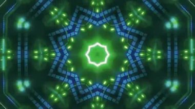 Mandala 3D Kaleydoskop Psikedelik Seyahat Geleneksel Bilinçli Meditasyon Tüneli Modeli Görüntü Rahatlatıcı Etnik Renkli Çakra Kundalini Yoga