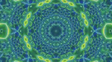 Mandala 3D Kaleydoskop Psikedelik Seyahat Geleneksel Bilinçli Meditasyon Tüneli Modeli Görüntü Rahatlatıcı Etnik Renkli Çakra Kundalini Yoga
