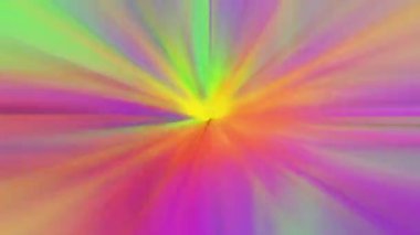Renkli ışık demetleri merkezden döner ve genişler, 4K çözünürlüklü alfa kanalı ile dinamik bir geçiş yaratır..