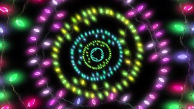 Sarmal bir tünelde titreşimli 4K döngü veya Diwali ışıkları, VJ görsellerde, olay tanıtımlarında ya da şenlikli hareketli grafiklerde kolay örtüşen alfa kanalı ile titreşimli 4K döngü.