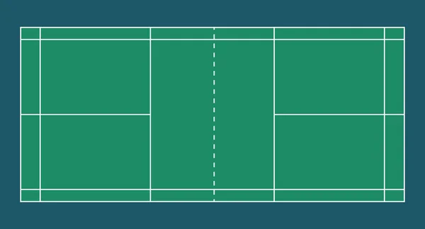 Quadra Badminton Profissional Interior Estilo Design Plano Simples Ilustrações Para —  Vetores de Stock