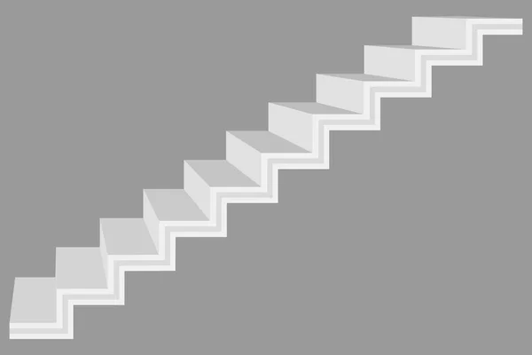Escadas Ascendentes Ilustração Abstrata Ilustração Vetorial Escada Conceitual Escadas Modernas — Vetor de Stock