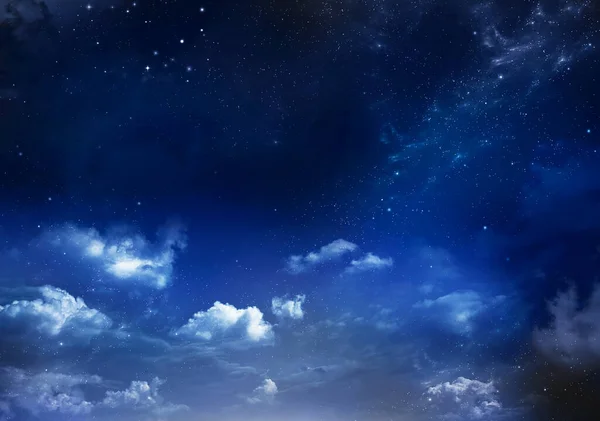 夜空中星空的背景 图库图片