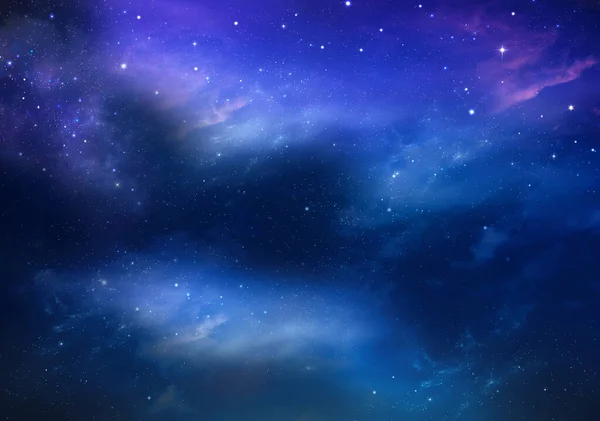 Глубокий Космос Абстрактный Синий Фон Стоковое Фото