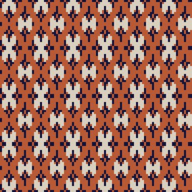 Örgü, moda tekstili ve grafikler için argyle Fair Island kusursuz desen tasarımı