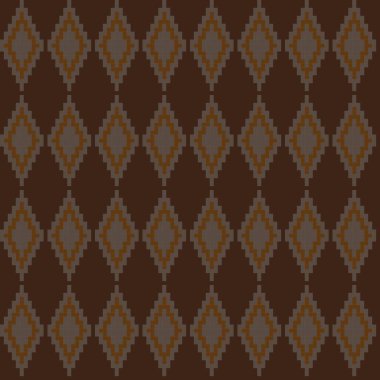 Örgü, moda tekstili ve grafikler için argyle Fair Island kusursuz desen tasarımı