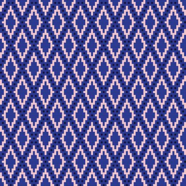 Örgü, moda tekstili ve grafikler için argyle Fair Island kusursuz desen tasarımı