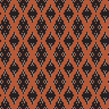 Örgü, moda tekstili ve grafikler için argyle Fair Island kusursuz desen tasarımı