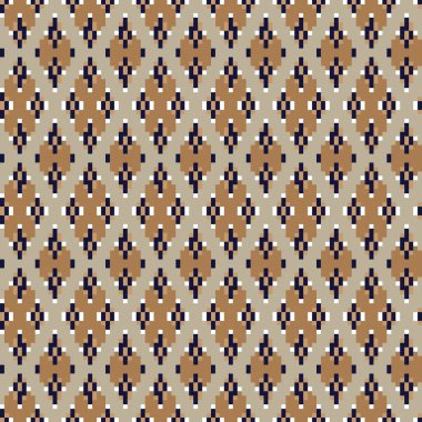 Örgü, moda tekstili ve grafikler için argyle Fair Island kusursuz desen tasarımı