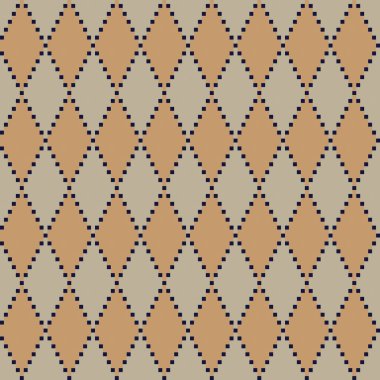 Örgü, moda tekstili ve grafikler için argyle Fair Island kusursuz desen tasarımı