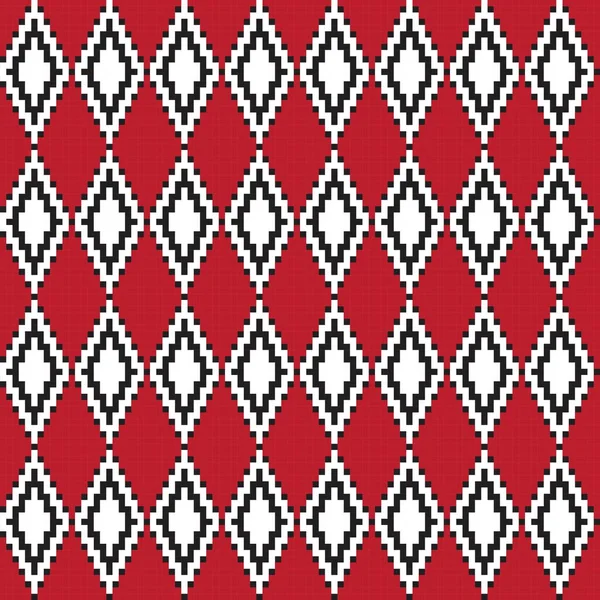 Argyle Adil Pulau Mulus Desain Pola Untuk Rajutan Fashion Tekstil - Stok Vektor