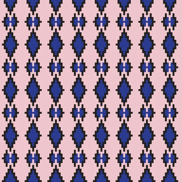 Argyle Fair Isle Seamless Pattern Design Knitwear Fashion Textile Graphics — Stock Vector