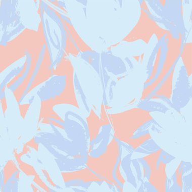 Moda tekstil, grafik, arka plan ve el sanatları için kusursuz desenli fırça darbeleri