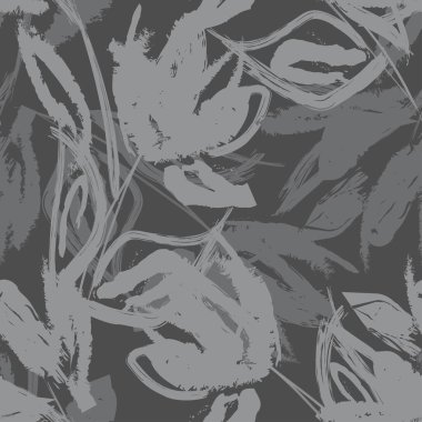 Moda tekstil, grafik, arka plan ve el sanatları için kusursuz desenli fırça darbeleri