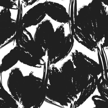 Moda tekstil, grafik, arka plan ve el sanatları için kusursuz desenli fırça darbeleri