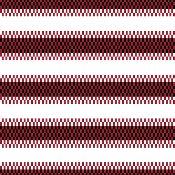 Stripe Fair Isle Sömlös Mönster Design För Stickade Kläder Mode — Stock vektor