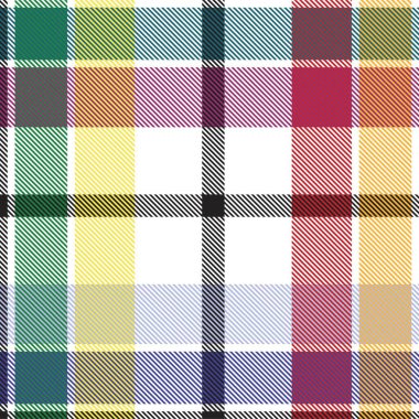 Gökkuşağı Ekoseli, kareli, ekose desenli moda tekstil ve grafikleri için uygun