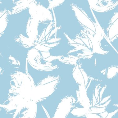 Moda tekstil, grafik, arka plan ve el sanatları için kusursuz desenli fırça darbeleri