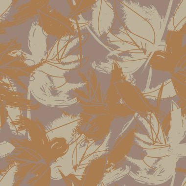 Moda tekstil, grafik, arka plan ve el sanatları için kusursuz desenli fırça darbeleri