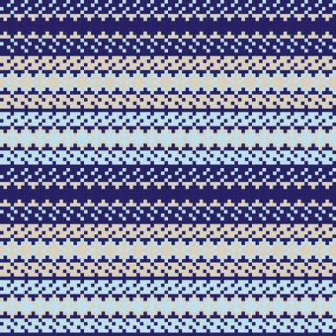 Örgü, moda tekstili ve grafikler için argyle Fair Island kusursuz desen tasarımı