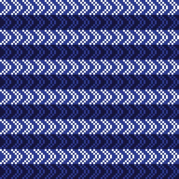 Chevron Fair Isle Design Motif Sans Couture Pour Tricot Textile — Image vectorielle