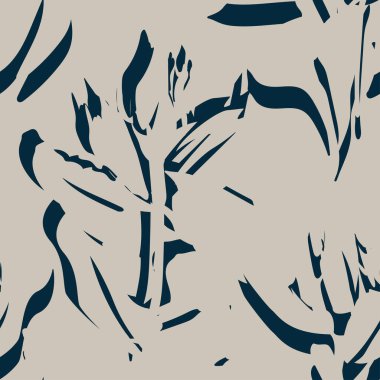 Moda tekstil, grafik, arka plan ve el sanatları için kusursuz desenli fırça darbeleri