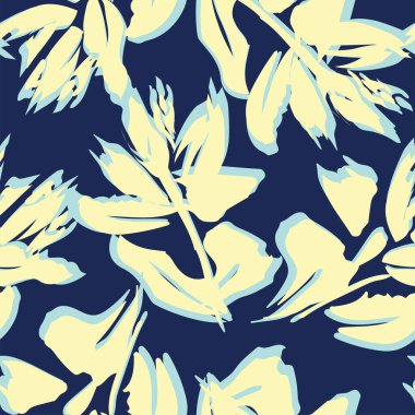 Moda tekstil, grafik, arka plan ve el sanatları için kusursuz desenli fırça darbeleri