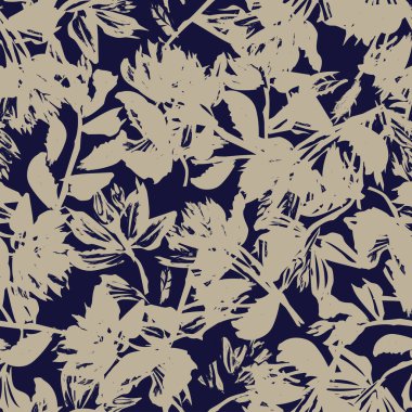 Moda tekstil, grafik, arka plan ve el sanatları için Doğulu çiçek desensiz arkaplan