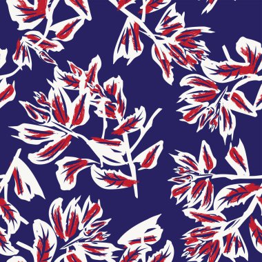 Moda tekstil, grafik, arka plan ve el sanatları için Doğulu çiçek desensiz arkaplan