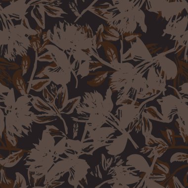 Moda tekstil, grafik, arka plan ve el sanatları için Doğulu çiçek desensiz arkaplan