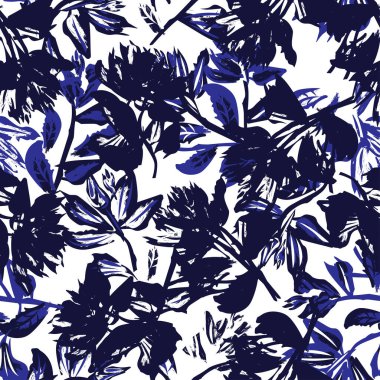 Moda tekstil, grafik, arka plan ve el sanatları için Doğulu çiçek desensiz arkaplan