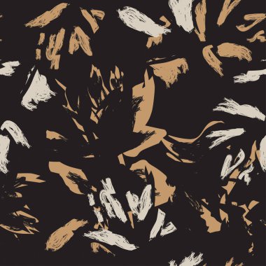 Moda tekstil, grafik, arka plan ve el sanatları için kusursuz desenli fırça darbeleri