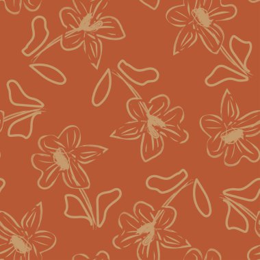 Moda tekstil, grafik, arka plan ve el sanatları için kusursuz desenli fırça darbeleri