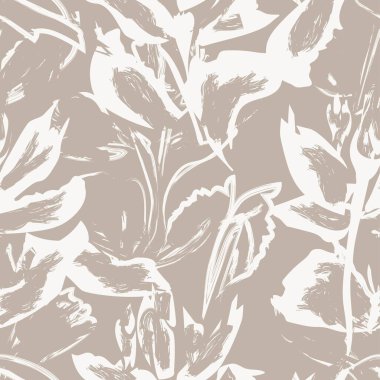 Moda tekstil, grafik, arka plan ve el sanatları için kusursuz desenli fırça darbeleri