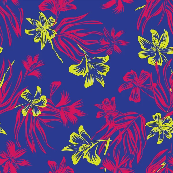 Orientální Květinové Bezešvé Vzor Pozadí Pro Módní Textil Grafiku Zázemí — Stockový vektor
