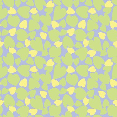 Moda tekstil, grafik ve el sanatları için kalp şekli kusursuz desen tasarımı