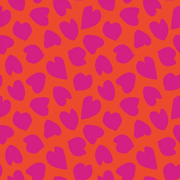 Безшовний Візерунок Формі Серця Модного Текстилю Графіки Ремесел — стоковий вектор