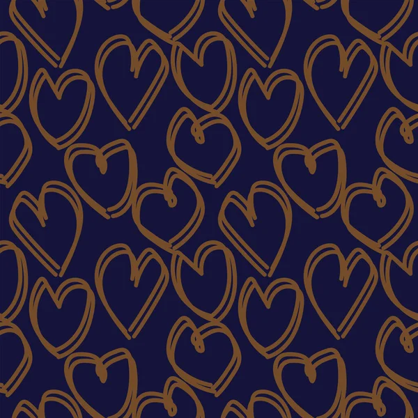 Diseño Patrones Sin Costuras Forma Corazón Para Textiles Gráficos Artesanías — Vector de stock