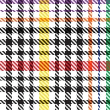 Gökkuşağı Ekoseli, kareli, ekose desenli moda tekstil ve grafikleri için uygun