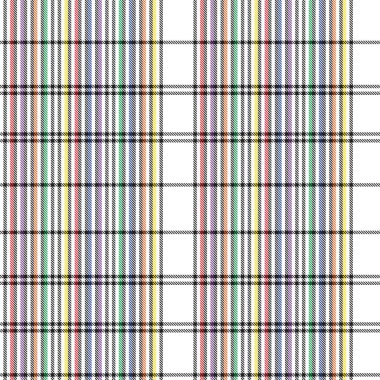 Gökkuşağı Ekoseli, kareli, ekose desenli moda tekstil ve grafikleri için uygun