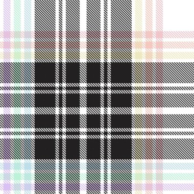 Gökkuşağı Pastel Ekoseli Moda tekstil ve grafikleri için kusursuz desen