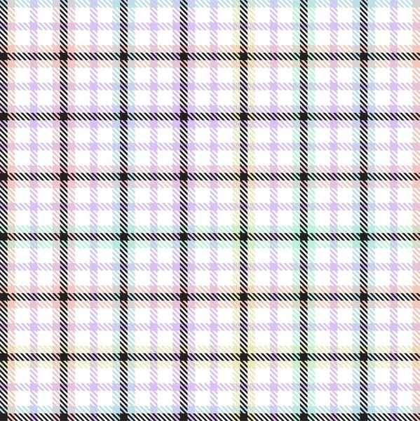 Rainbow Pastel Plaid Motif Sans Couture Pour Les Textiles Mode — Image vectorielle