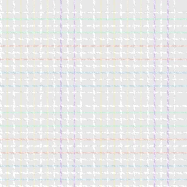 Rainbow Pastel Plaid Bezešvý Vzor Pro Módní Textil Grafiku — Stockový vektor
