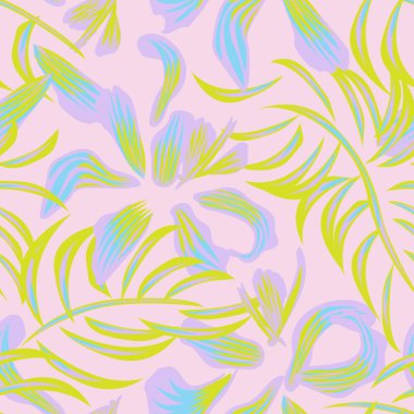 Moda tekstil, grafik, arka plan ve el sanatları için Doğulu çiçek desensiz arkaplan