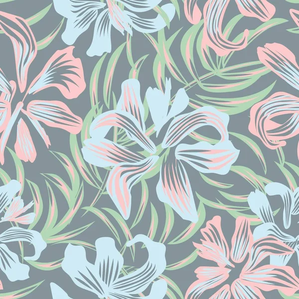 Oriental Floral Nahtlose Muster Hintergrund Für Modetextilien Grafiken Hintergründe Und — Stockvektor